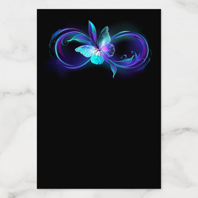 Glowing Infinity with Magic Butterfly Envelope Liner (Design)