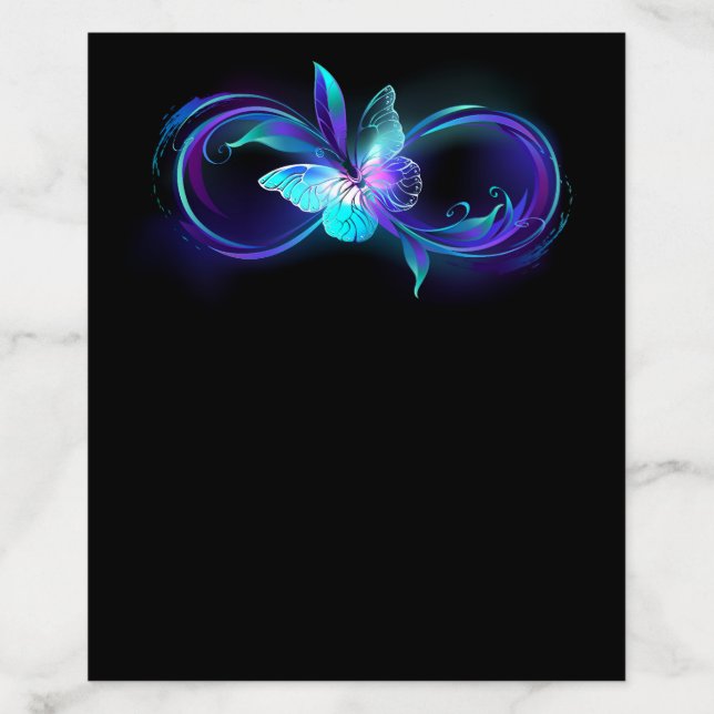 Glowing Infinity with Magic Butterfly Envelope Liner (Design)