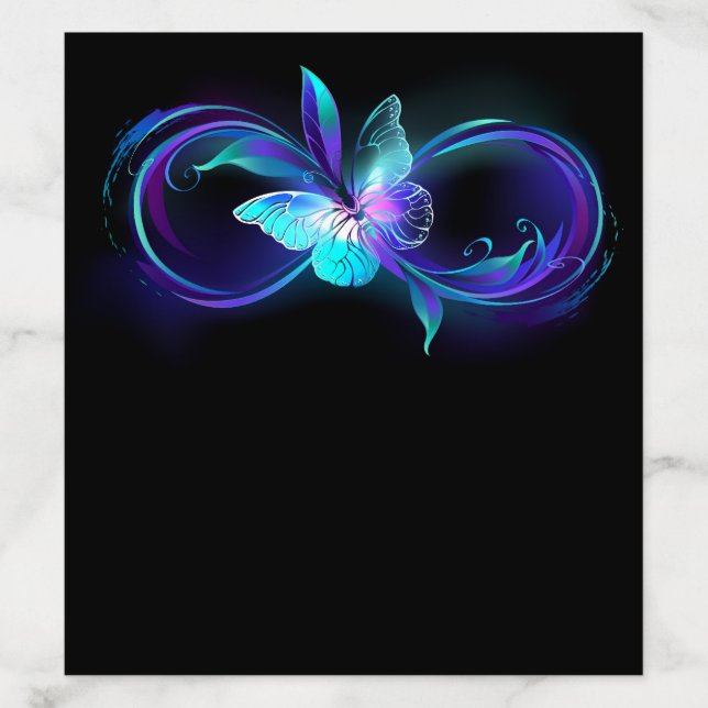 Glowing Infinity with Magic Butterfly Envelope Liner (Design)