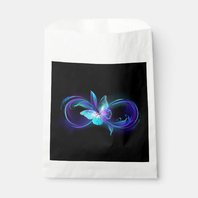 Glowing Infinity with Magic Butterfly Favor Bag (Front)
