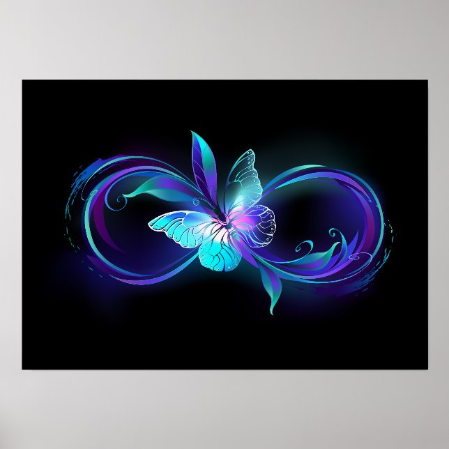 Glowing Infinity with Magic Butterfly Holder (Front)