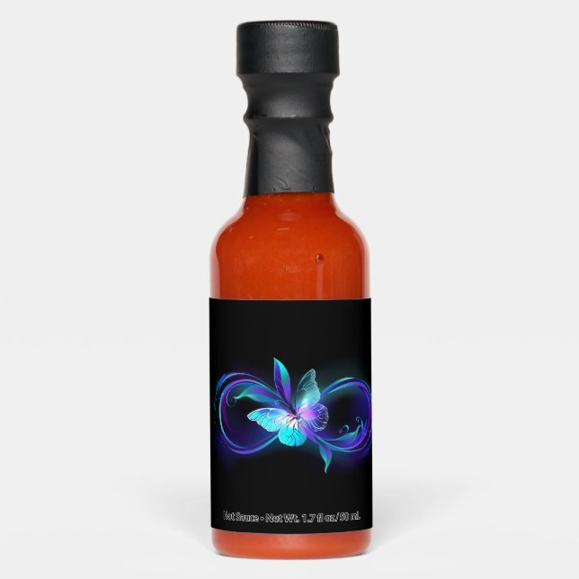 Glowing Infinity with Magic Butterfly Hot Sauces (Front)