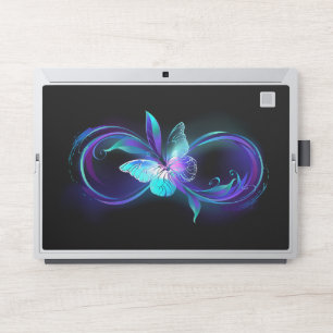 Glowing Infinity with Magic Butterfly HP Laptop Skin