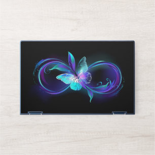 Glowing Infinity with Magic Butterfly HP Laptop Skin