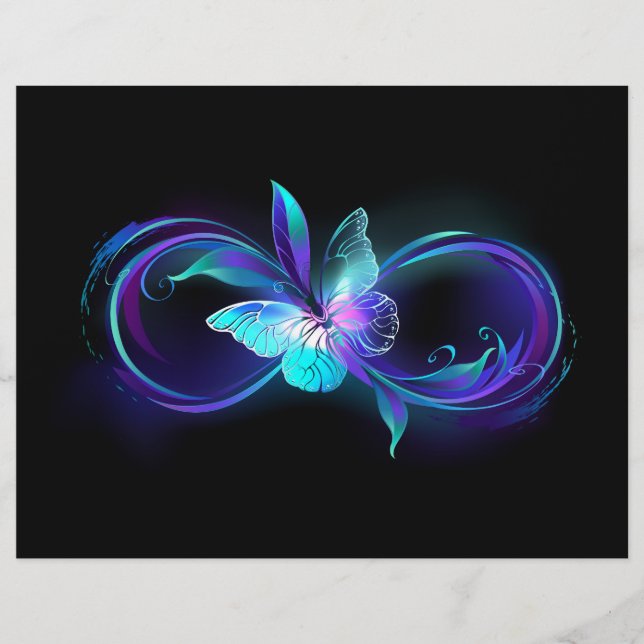 Glowing Infinity with Magic Butterfly Letterhead (Front)
