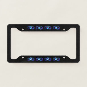 Glowing Infinity with Magic Butterfly License Plate Frame