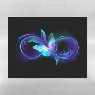 Glowing Infinity with Magic Butterfly Magnetic Dry Erase Sheet