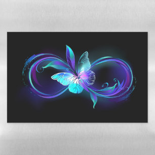 Glowing Infinity with Magic Butterfly Magnetic Dry Erase Sheet