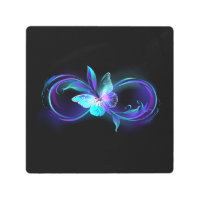 Glowing Infinity with Magic Butterfly