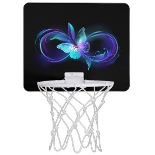 Glowing Infinity with Magic Butterfly Mini Basketball Hoop