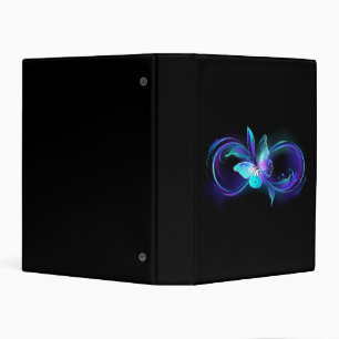 Glowing Infinity with Magic Butterfly Mini Binder