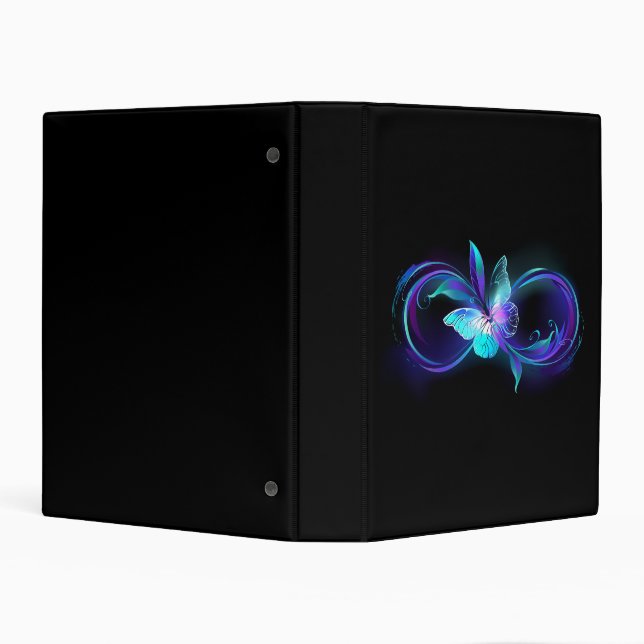 Glowing Infinity with Magic Butterfly Mini Binder (Background)