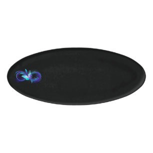 Glowing Infinity with Magic Butterfly Name Tag