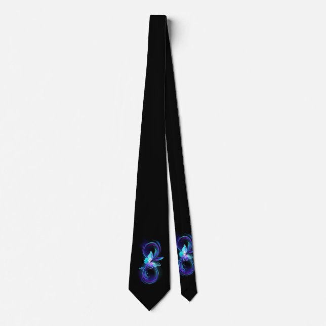 Glowing Infinity with Magic Butterfly Neck Tie (Front)