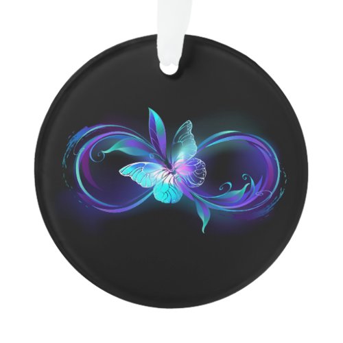 Glowing Infinity with Magic Butterfly Ornament