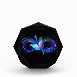 Glowing Infinity with Magic Butterfly Photo Block