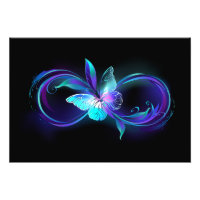 Glowing Infinity with Magic Butterfly