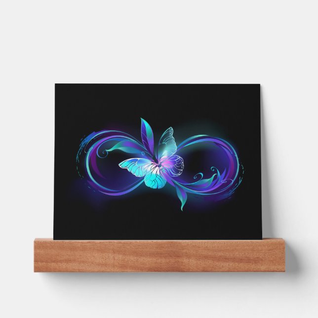 Glowing Infinity with Magic Butterfly Picture Ledge (Front)