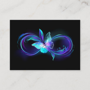 Glowing Infinity with Magic Butterfly Referral Card