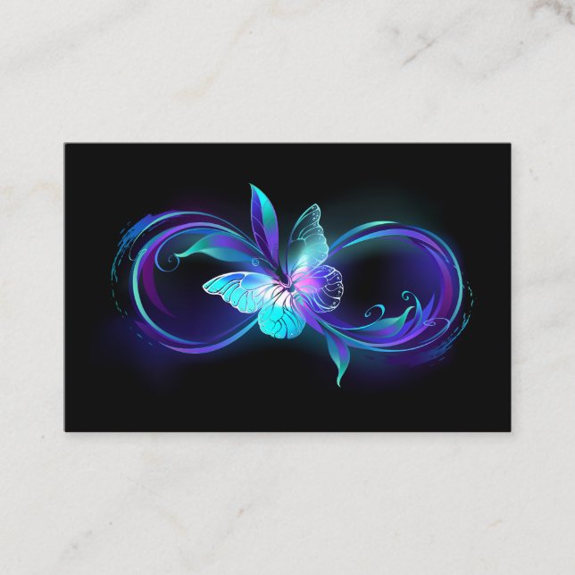 Glowing Infinity with Magic Butterfly Referral Card (Front)