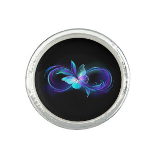 Glowing Infinity with Magic Butterfly Ring