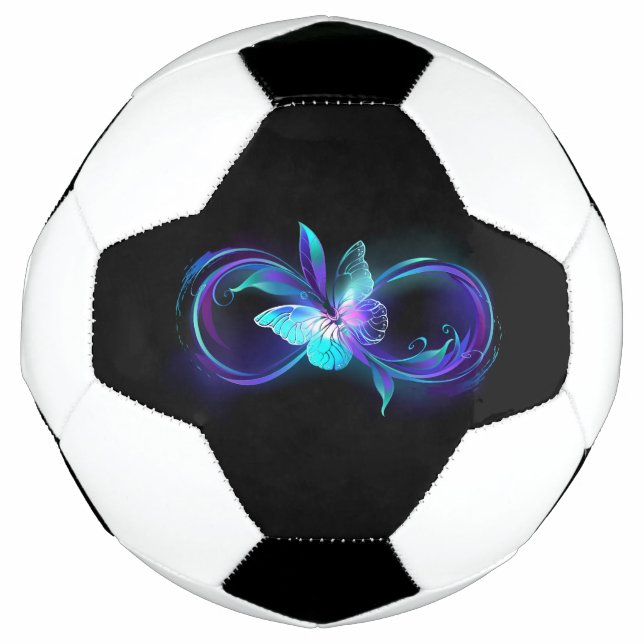 Glowing Infinity with Magic Butterfly Soccer Ball (Front)