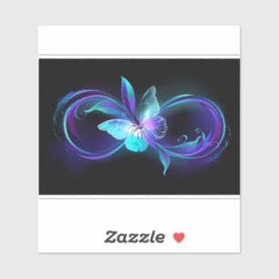 Glowing Infinity with Magic Butterfly Sticker