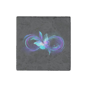 Glowing Infinity with Magic Butterfly Stone Magnet