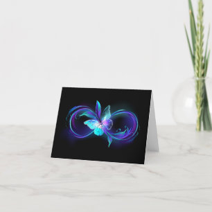 Glowing Infinity with Magic Butterfly Thank You Card