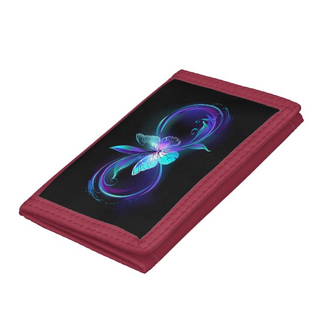 Glowing Infinity with Magic Butterfly Trifold Wallet (Bottom)