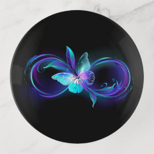 Glowing Infinity with Magic Butterfly Trinket Tray