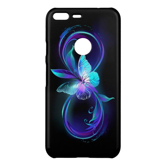 Glowing Infinity with Magic Butterfly Uncommon Google Pixel XL Case (Back)