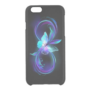 Glowing Infinity with Magic Butterfly Clear iPhone 6/6S Case