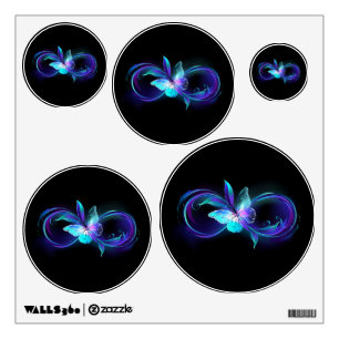 Glowing Infinity with Magic Butterfly Wall Decal
