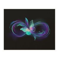 Glowing Infinity with Magic Butterfly