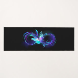 Glowing Infinity with Magic Butterfly Yoga Mat