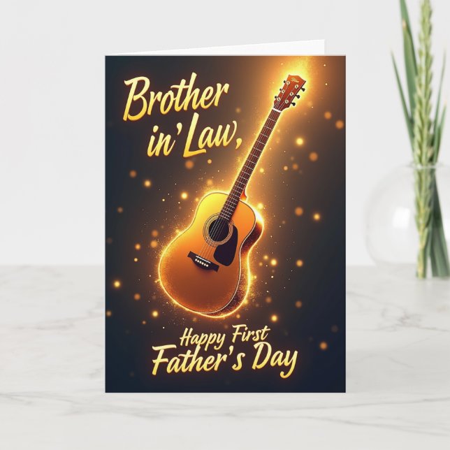Glowing Instrument Fathers Day Card (Front)