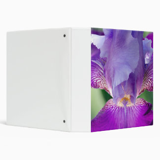 Glowing Iris Nature / Floral / Botanical Photo 3 Ring Binder