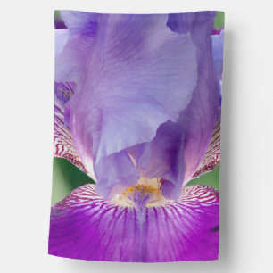 Glowing Iris Nature / Floral / Botanical Photo House Flag