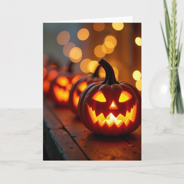 Glowing Jackolantern Row Card (Front)