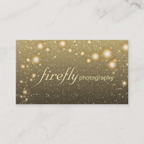 Glowing Jar Of Fireflies Night Stars Black Back Business Card