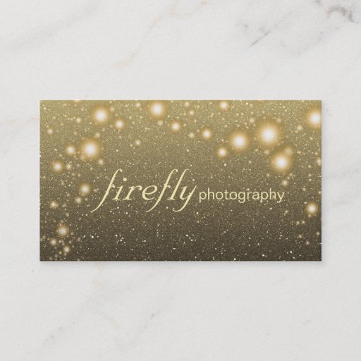 Customizable Glowing Jar Of Fireflies Night Stars Black Back Business Card