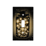 Glowing Jar Of Fireflies With Night Stars Light Switch Cover at Zazzle