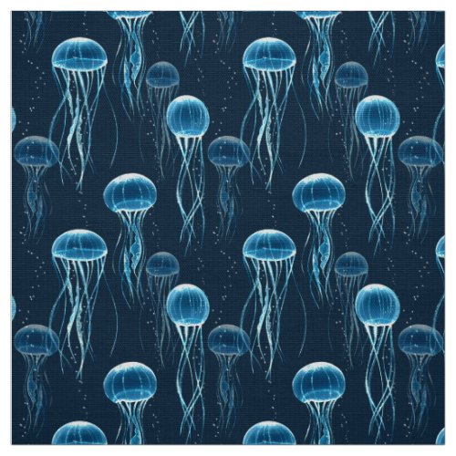 Glowing jellyfish fabric