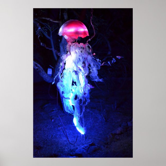 Glowing Jellyfish Poster (Front)