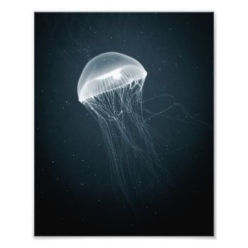 Glowing Jellyfish | Underwater Photography Photo Print by GaeaPhoto at Zazzle