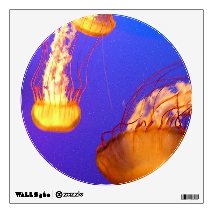 Glowing Jellyfish Wall Decal