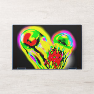Glowing Jellyfish Yellow HP Laptop Skin