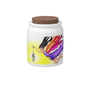 Glowing Lantern Fairy Candy Jar
