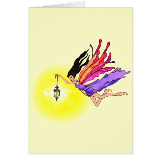 Glowing Lantern Fairy Cards (Front)